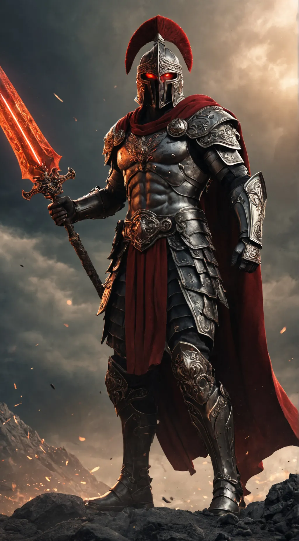 ai character: Ares, God of War background