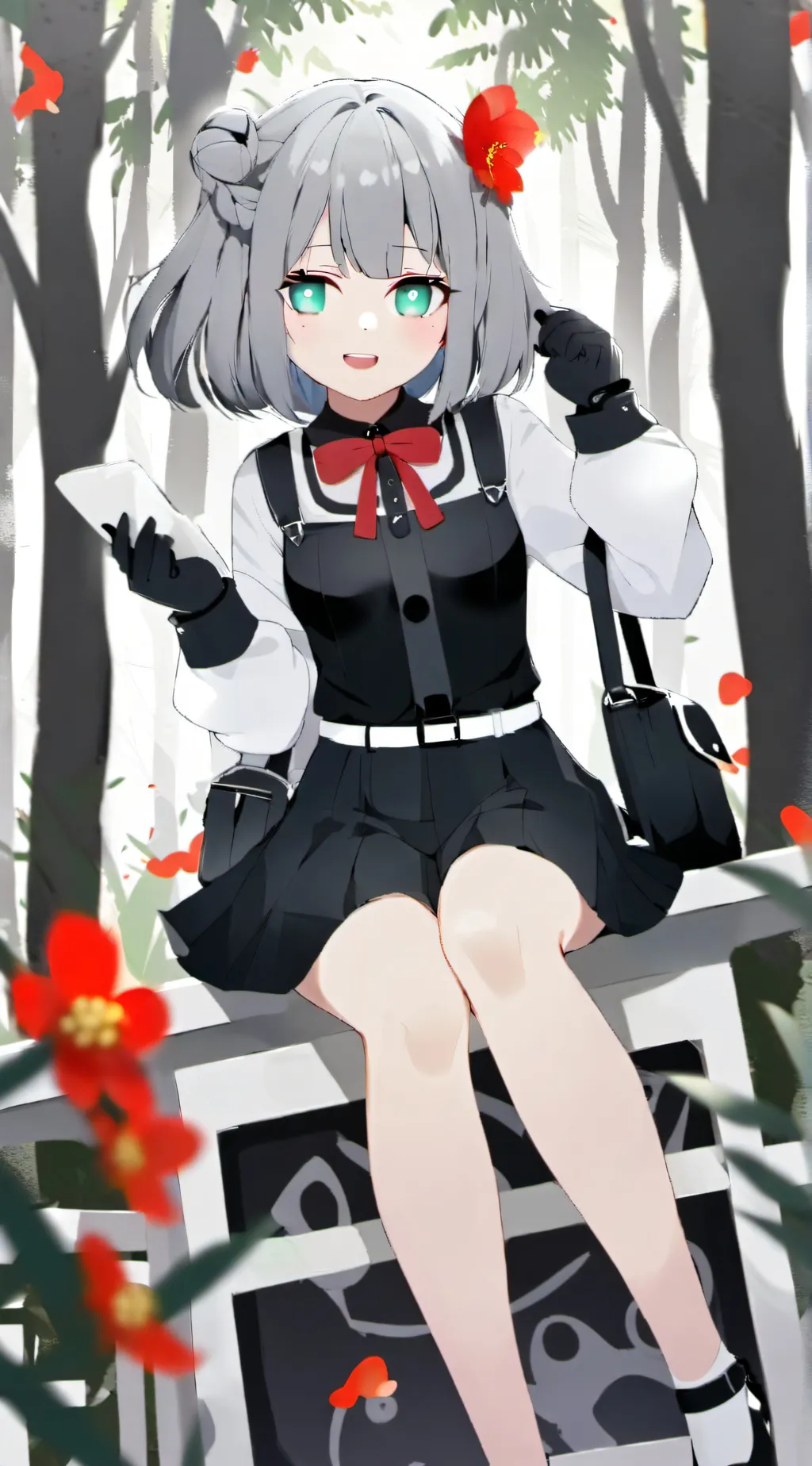 ai character: Kiss zombie background