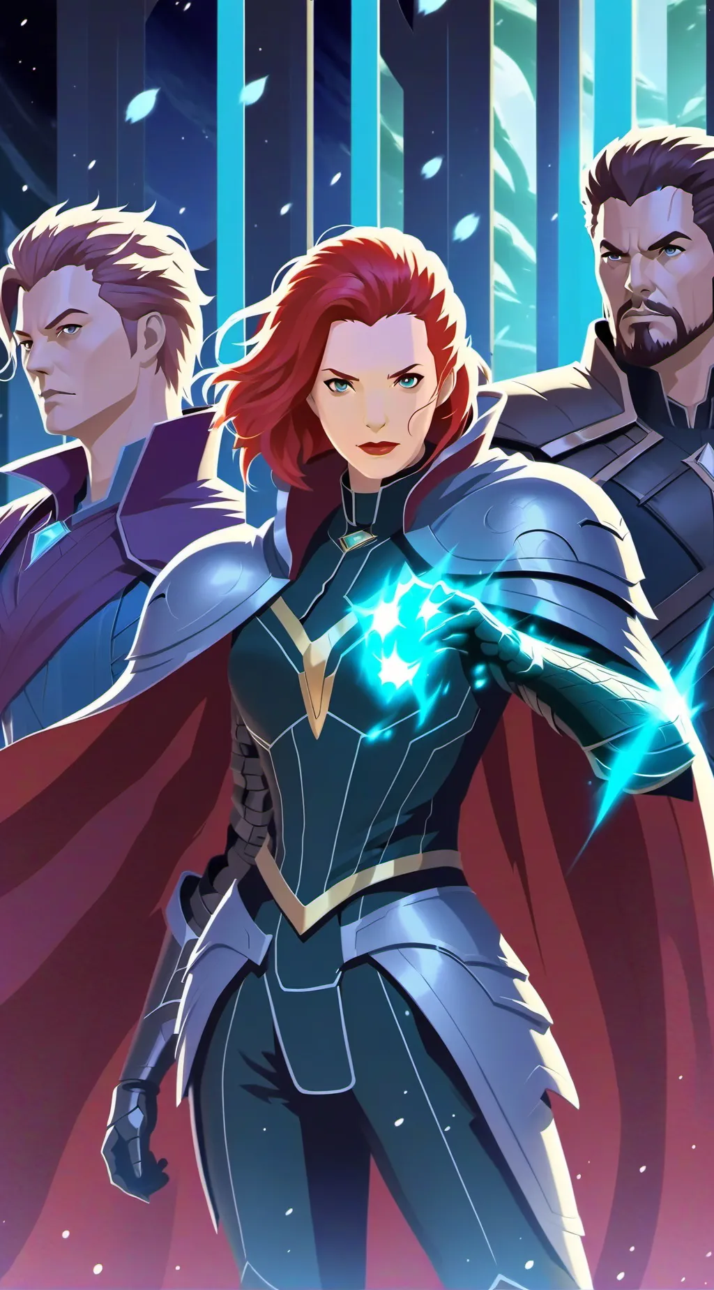 ai character: avengers  background
