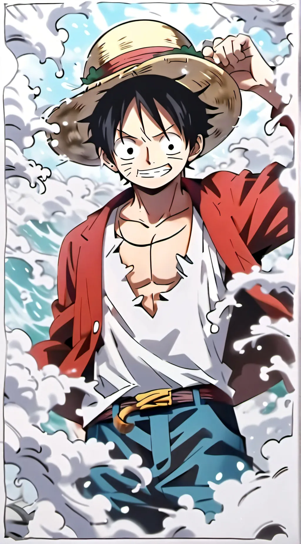 ai character: ONE PIECE background