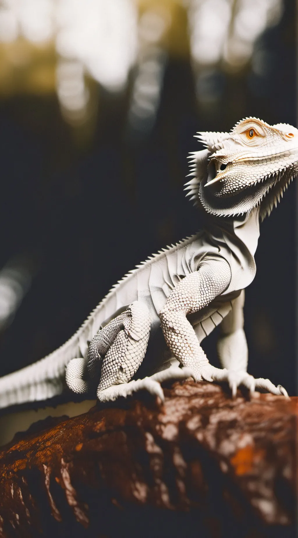ai character: frilled dragon background