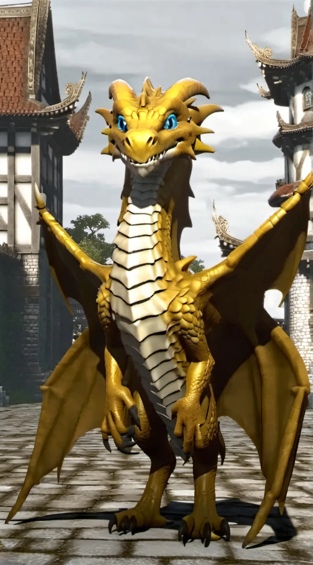 ai character: Golden Spyro background