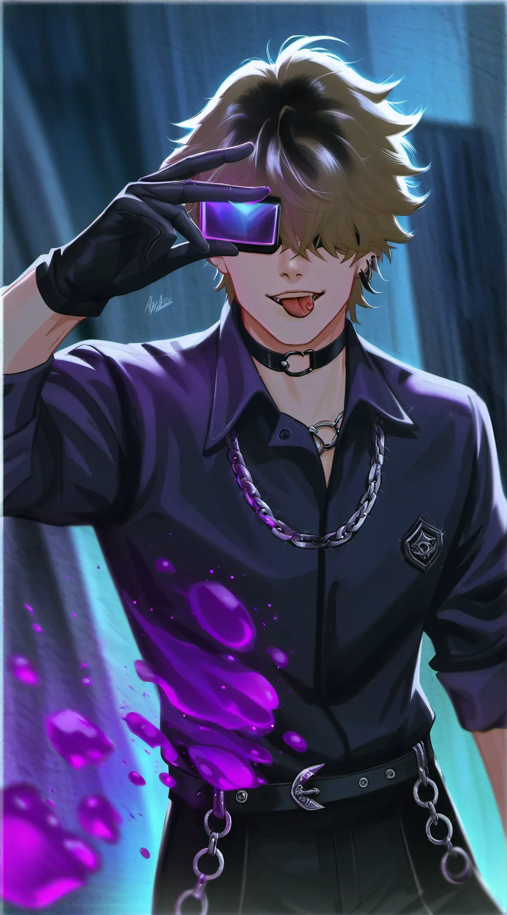 ai character: °•✯~ASHER~✯•° background