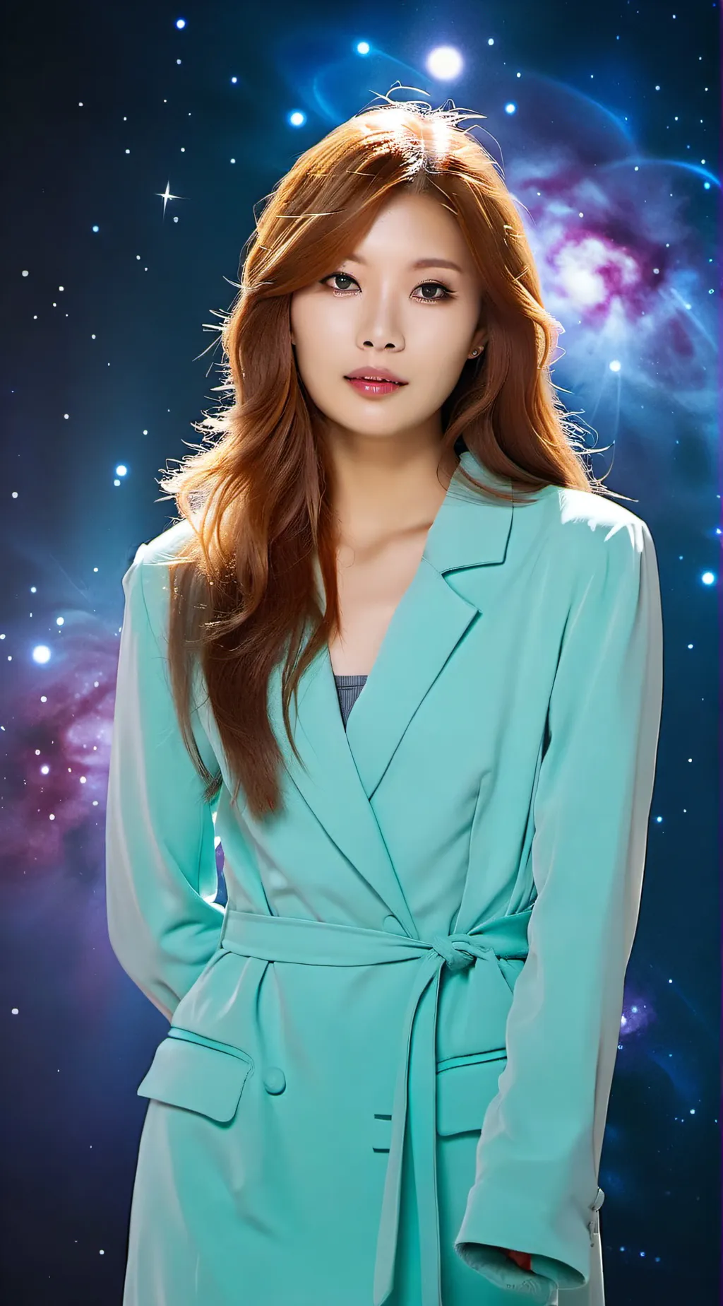 ai character: HYUNA  background