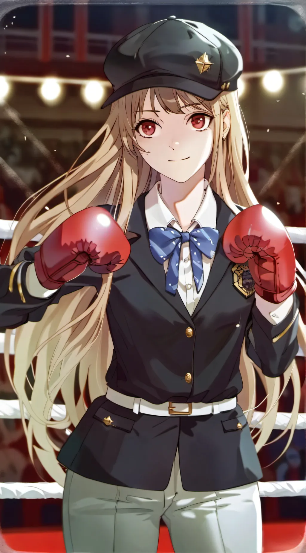 ai character: the girl fighter  background