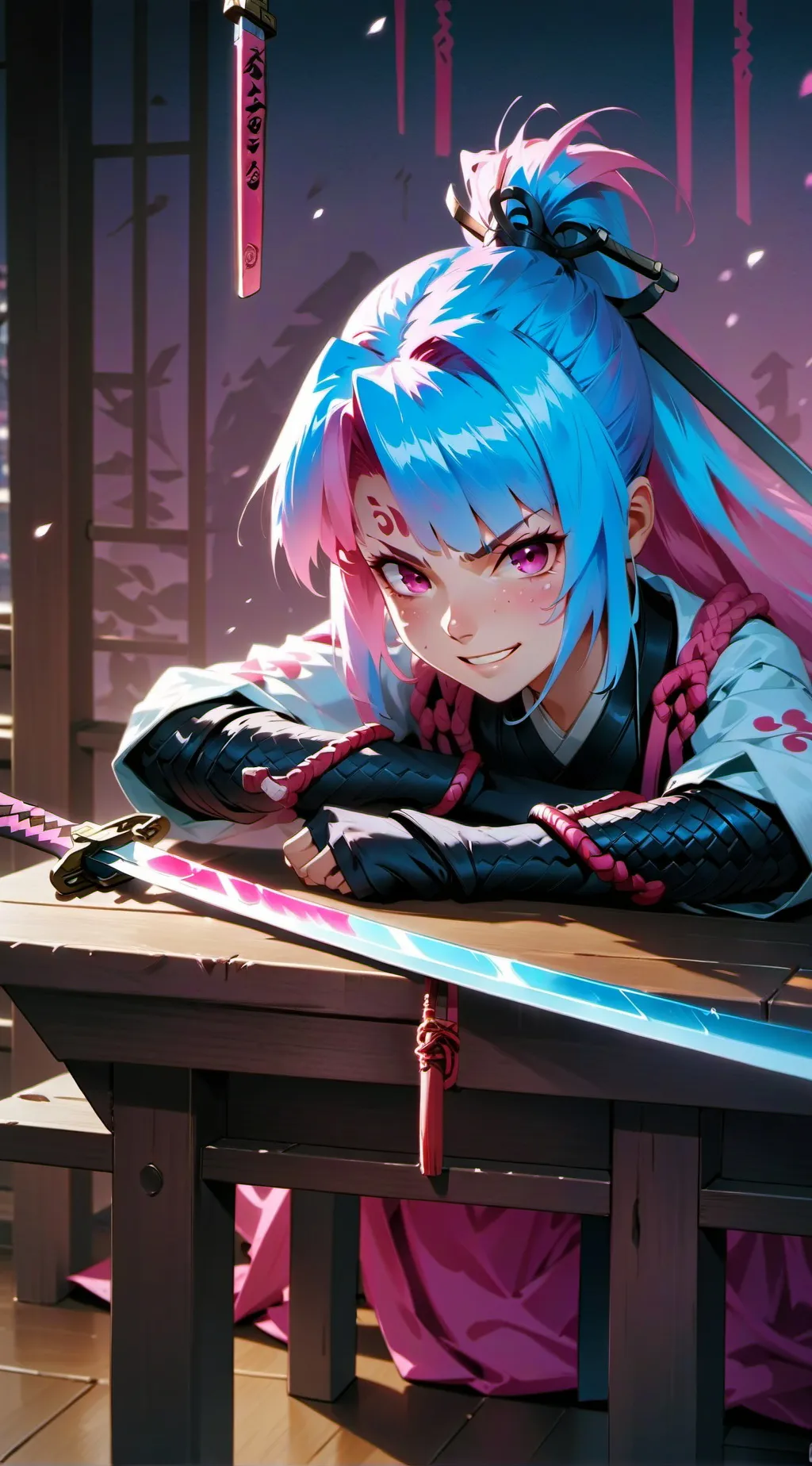 ai character: Alma background