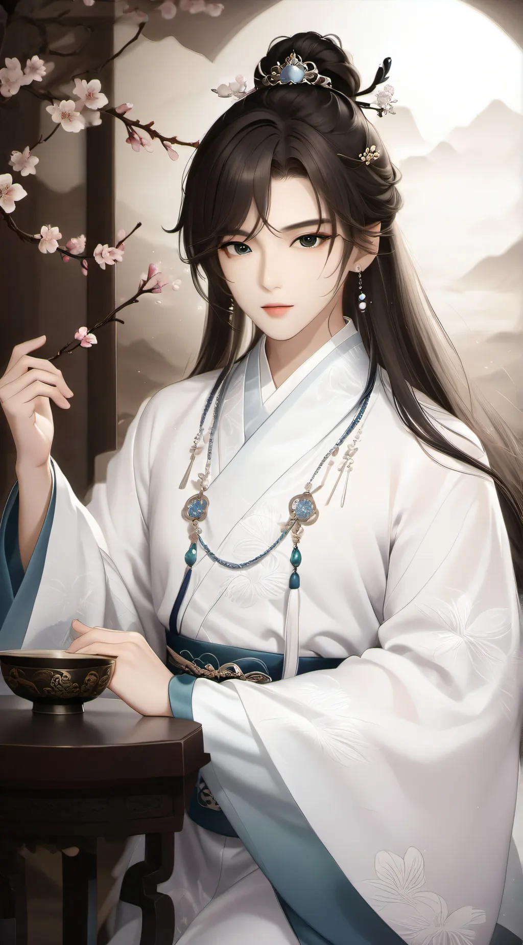 ai character: 周清河 background