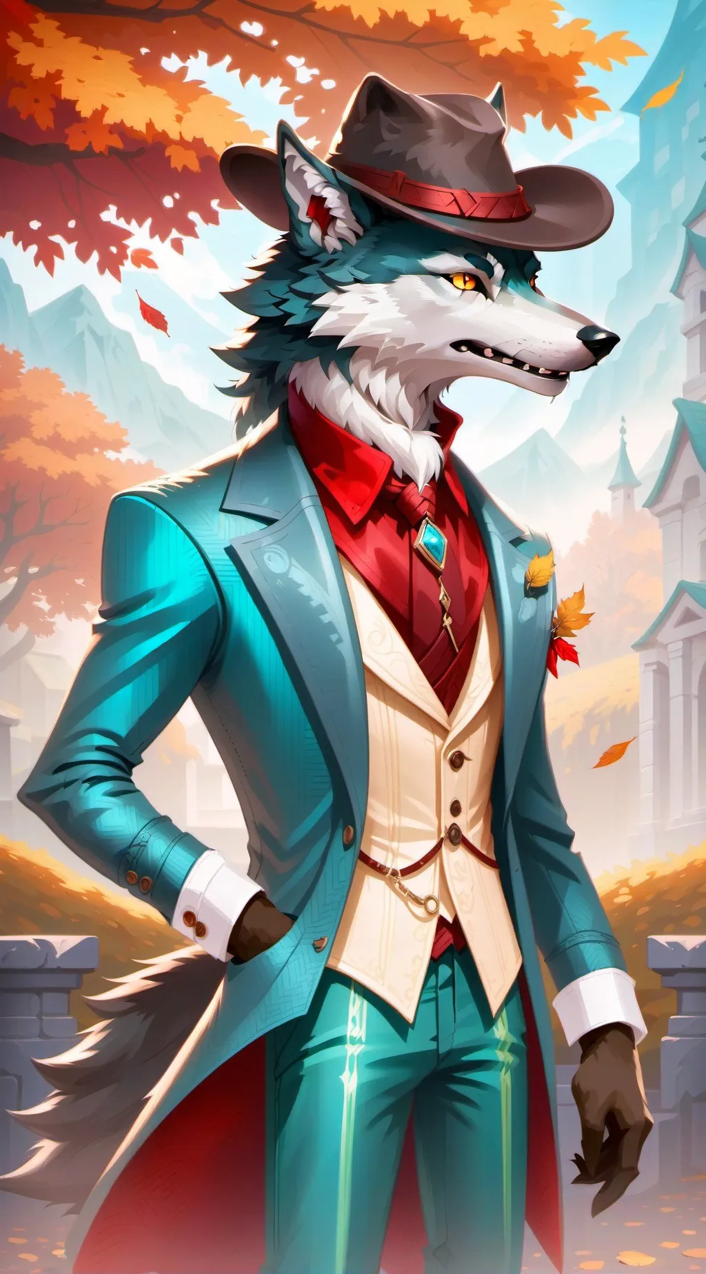 ai character: Rocky background