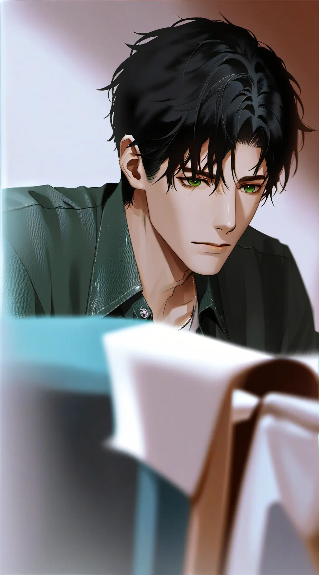 ai character: Lukas  background
