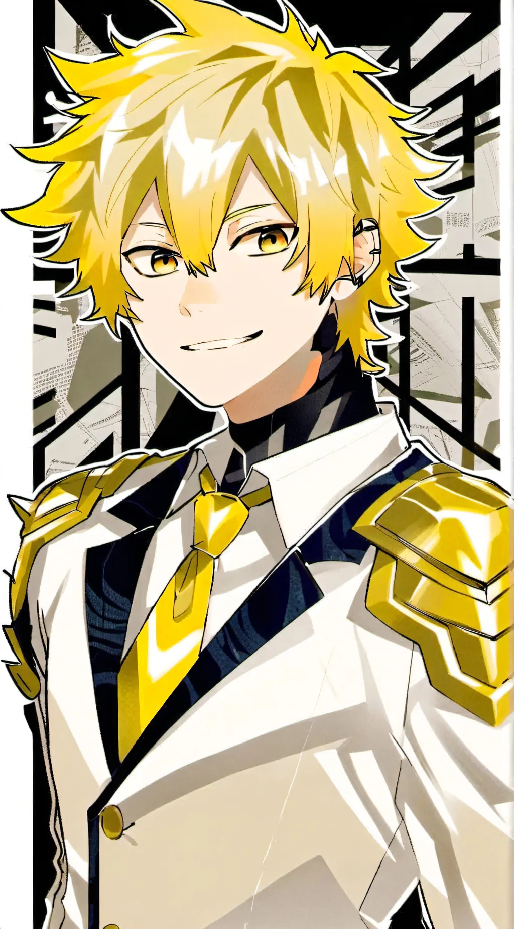 ai character: Denki Kaminari background