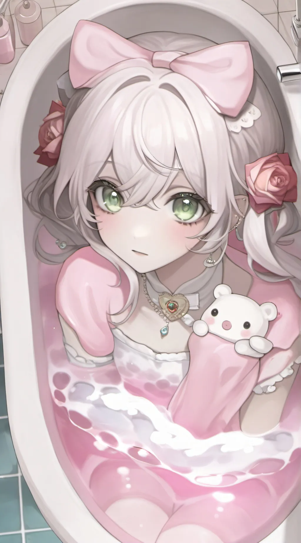 ai character: Bath background