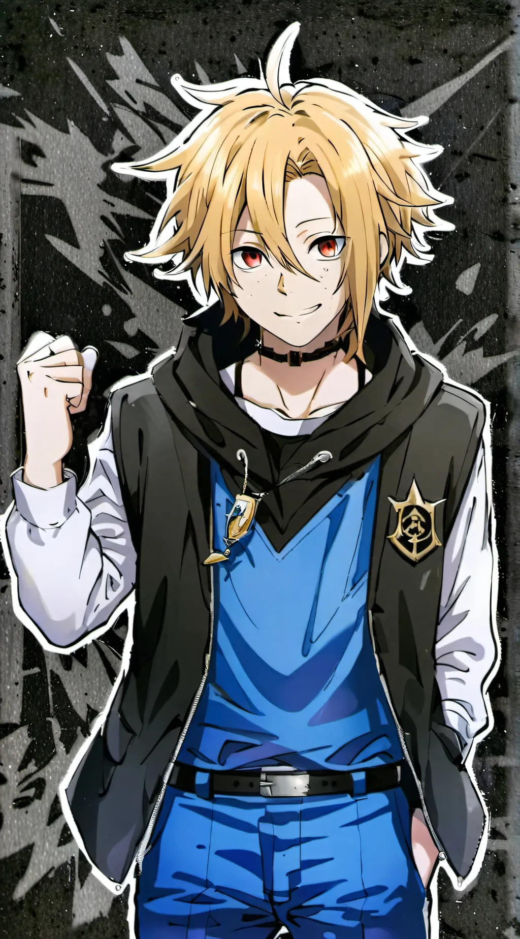 ai character: V¡llain Denki background