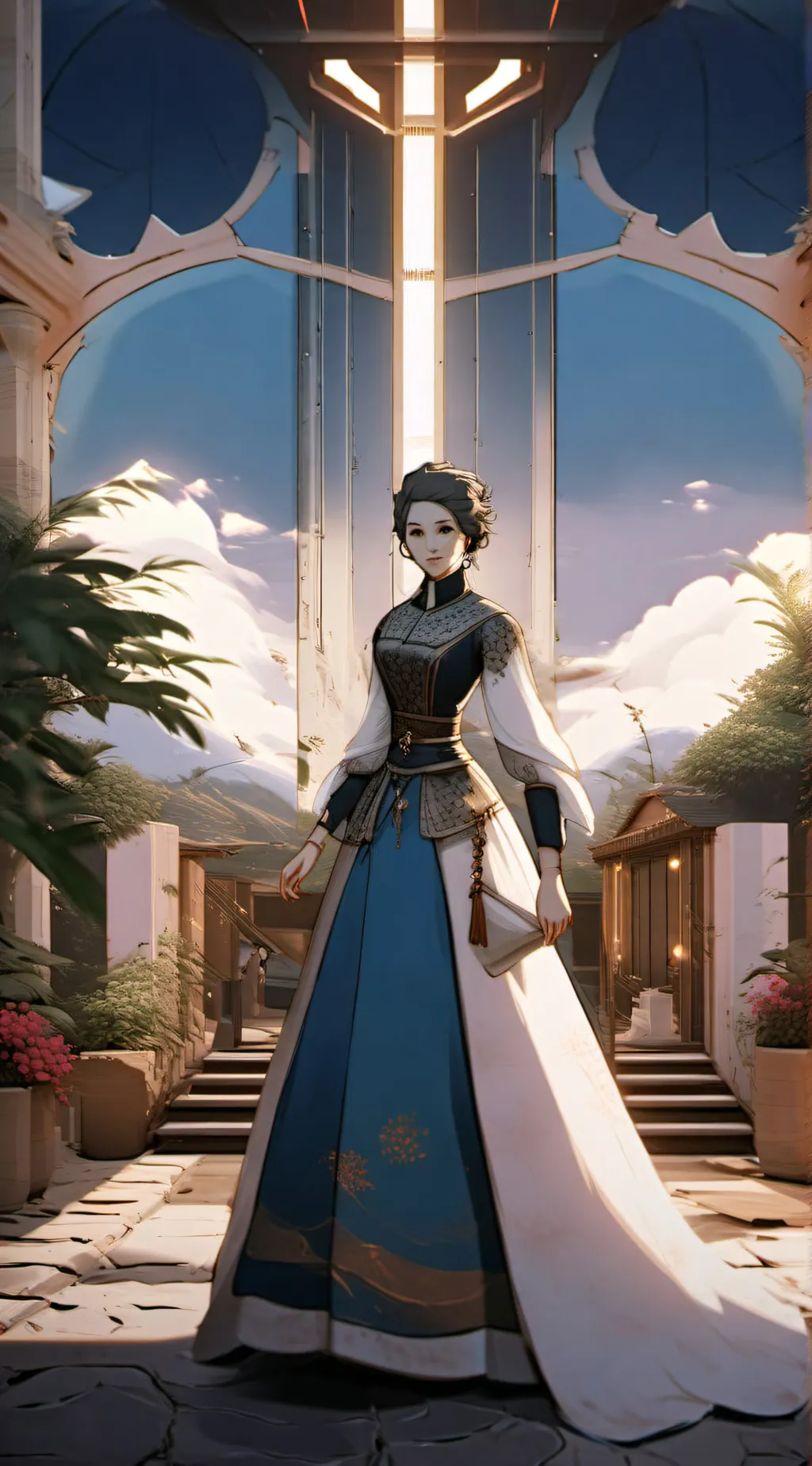 ai character: Hogwarts  background
