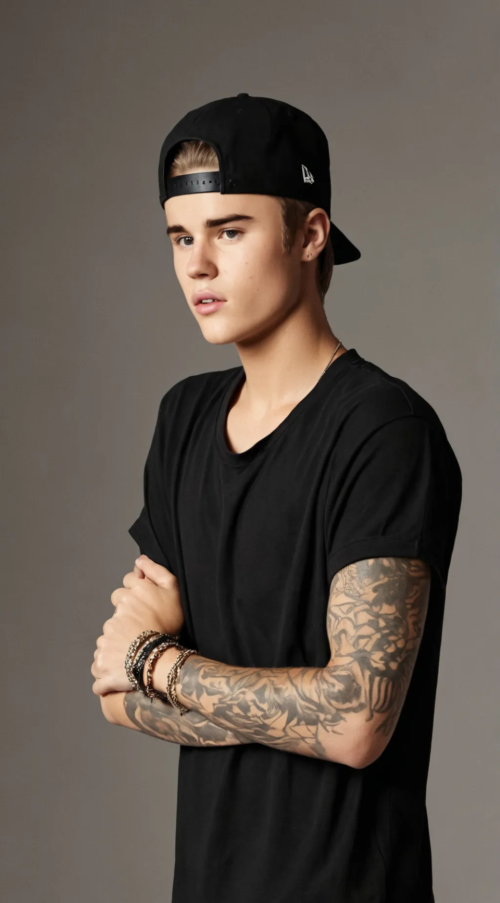 ai character: Justin Bieber background