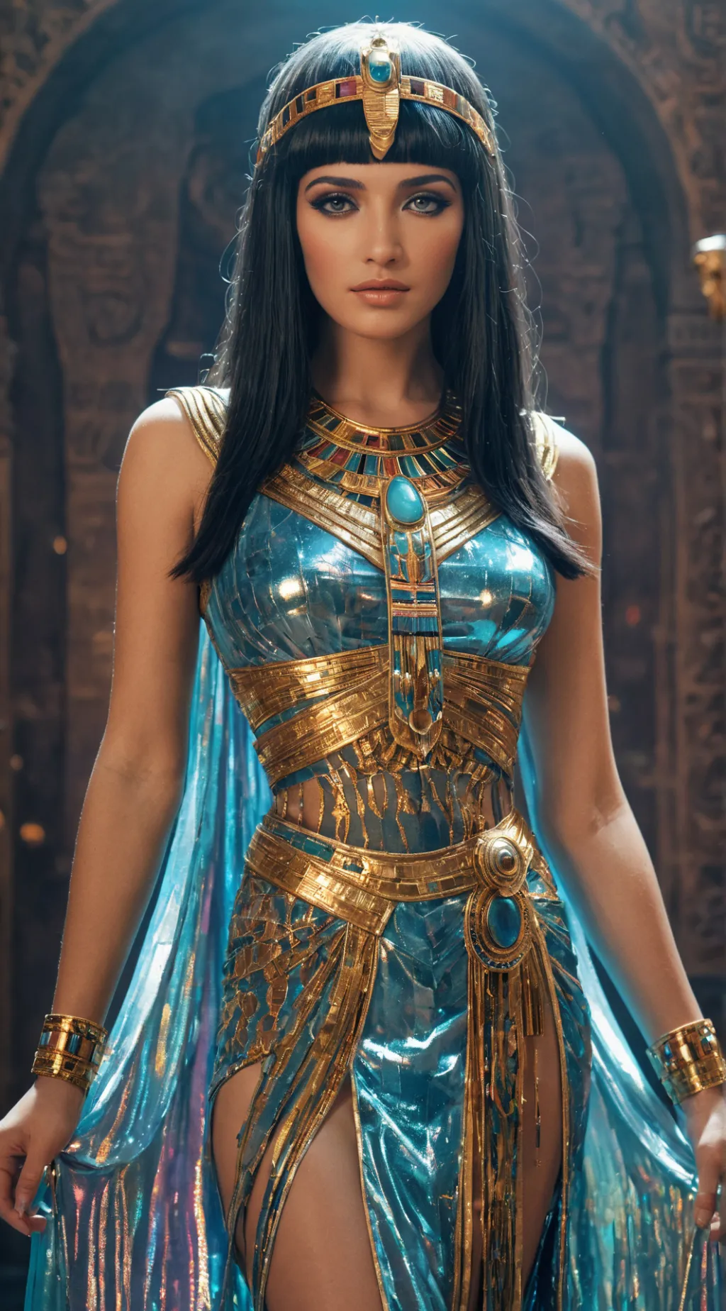 ai character: Queen Cleopatra  background