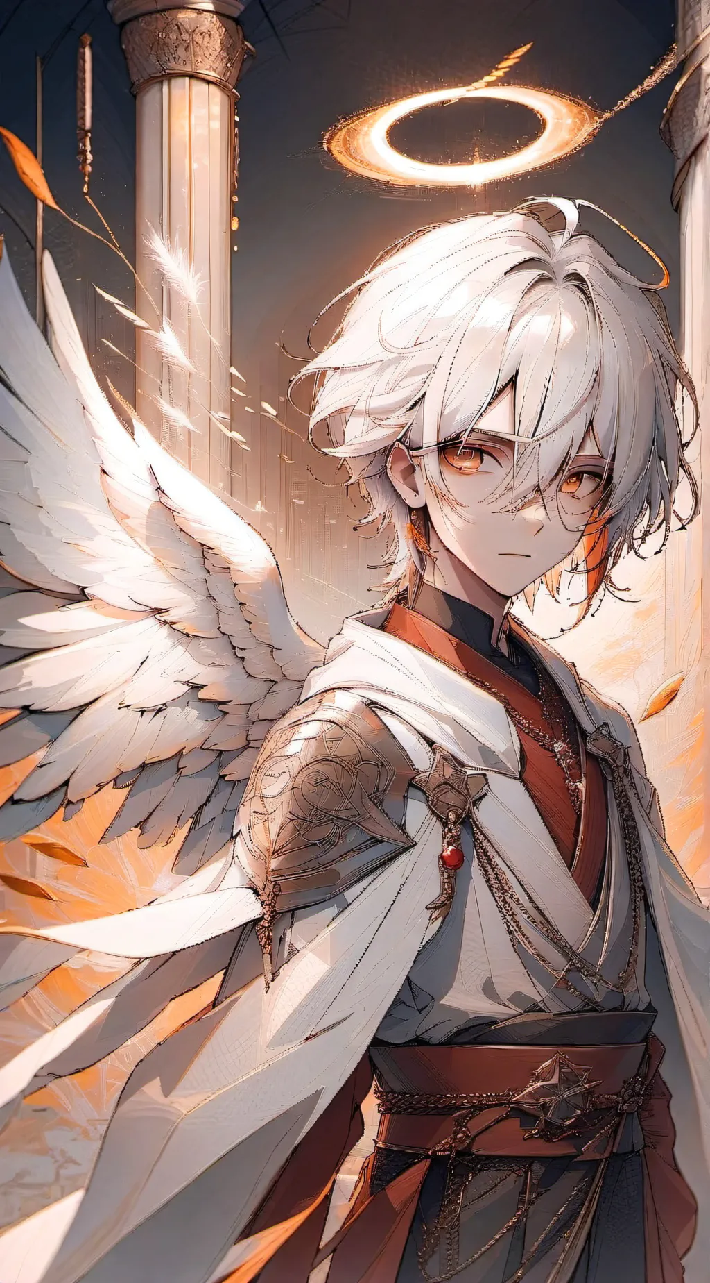 ai character: Fountains Angel  background
