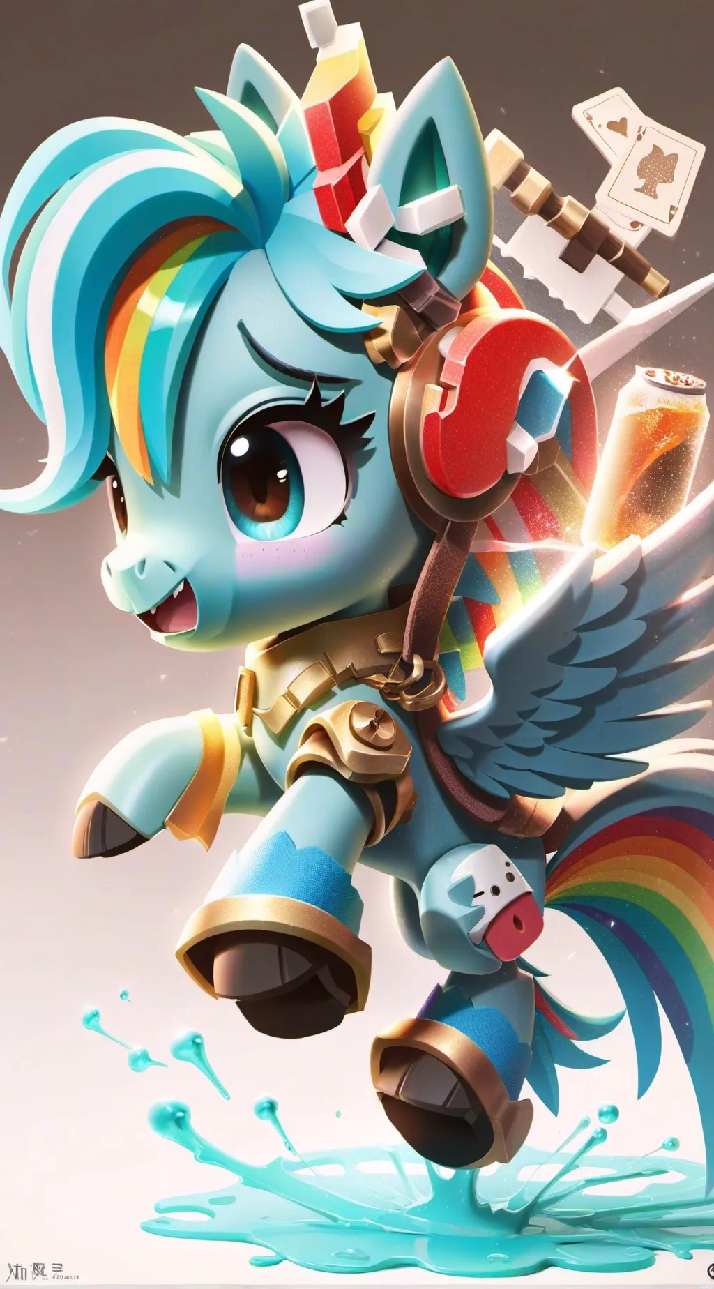 ai character: rainbow dash background