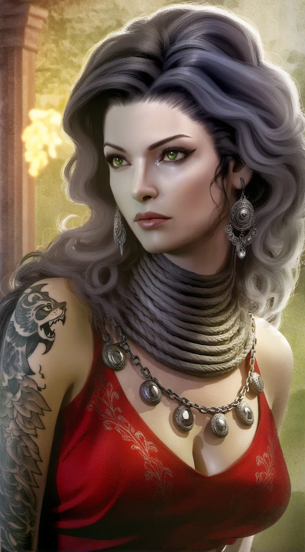 ai character: Grizelda Markov  background