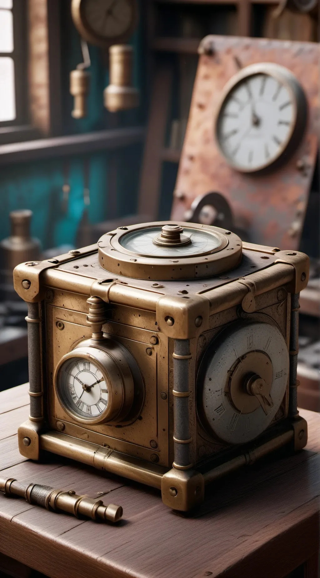 ai character: The time machine  background