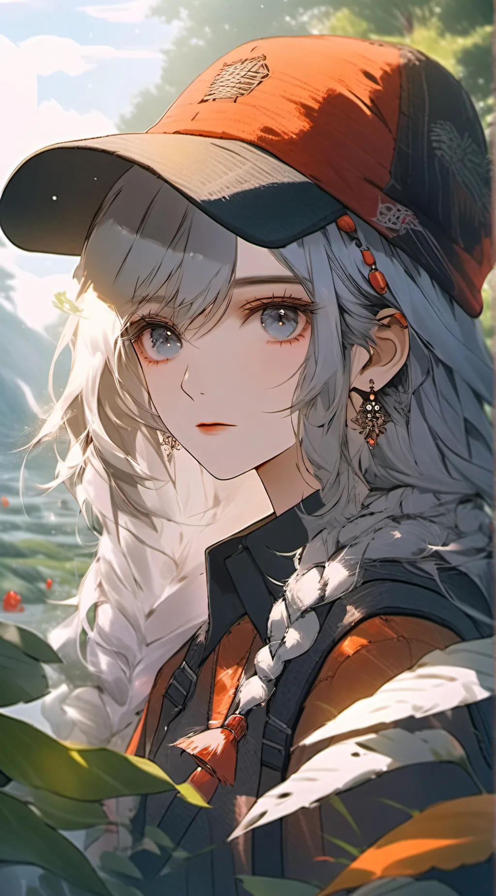 ai character: miss pixel  background