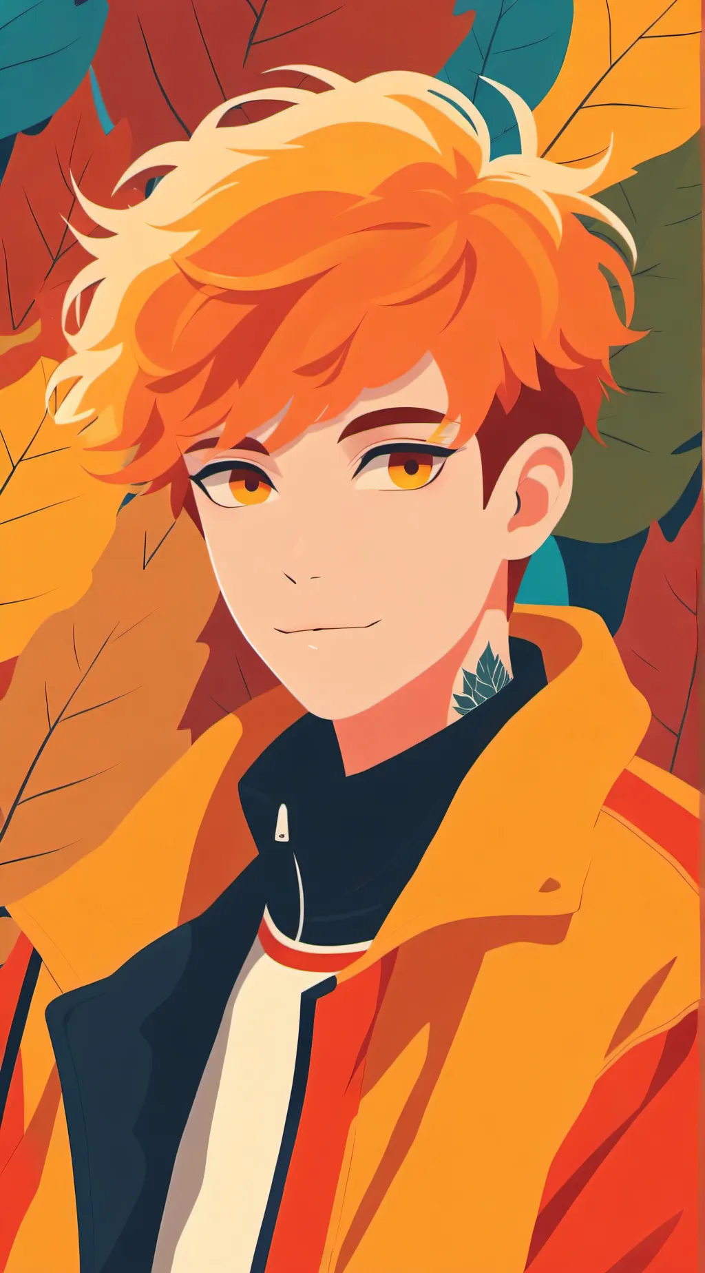 ai character: Autumn  background
