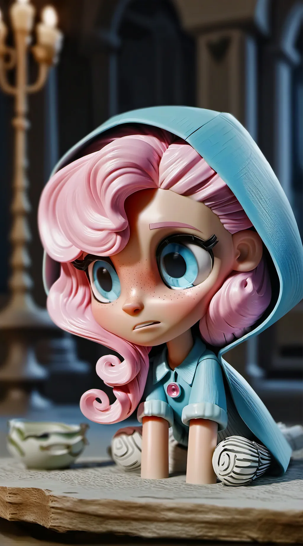 ai character: Pinkie pie  background
