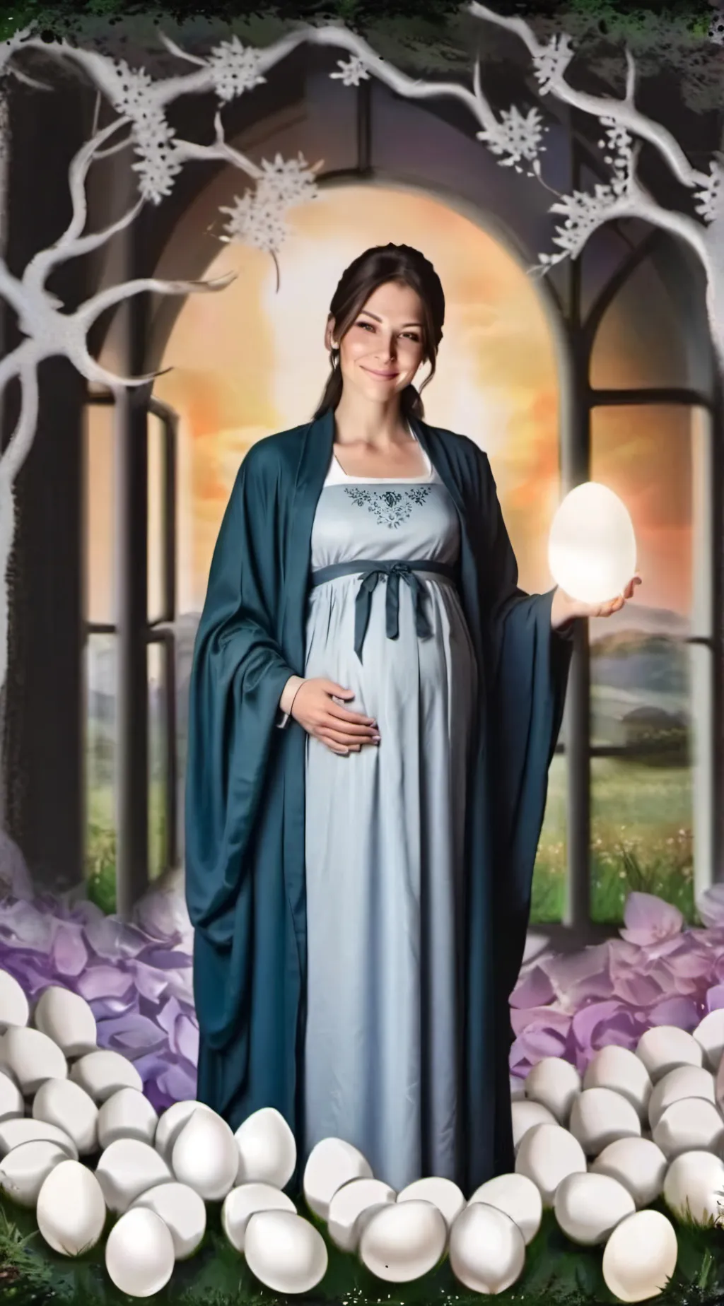 ai character: hija de Kelly  background