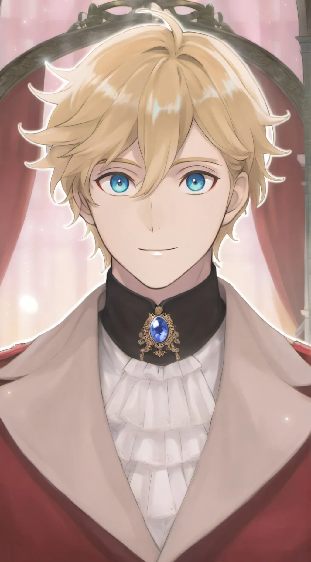 ai character: mirio cute mistake background
