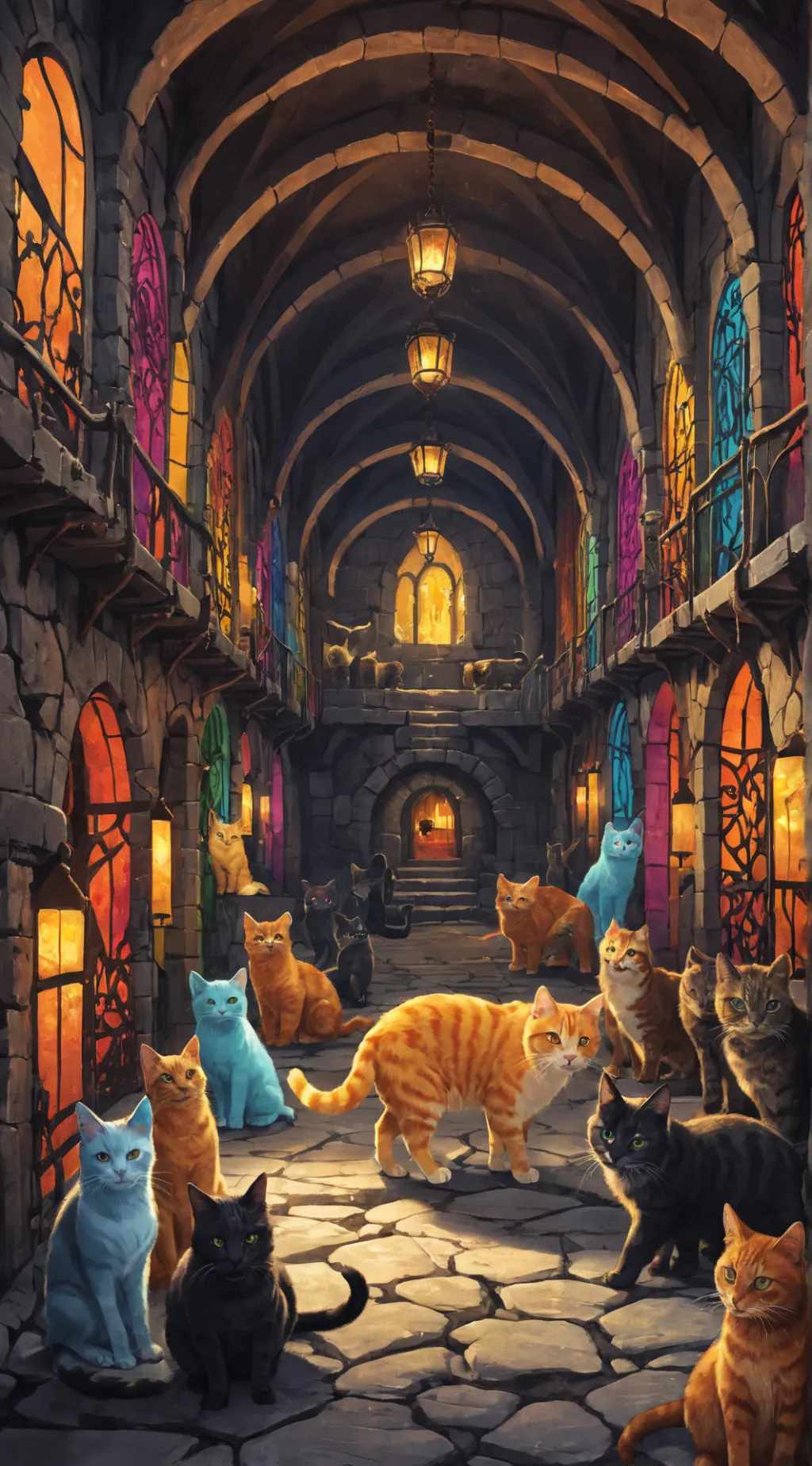 ai character: Dumbledore's Cat background