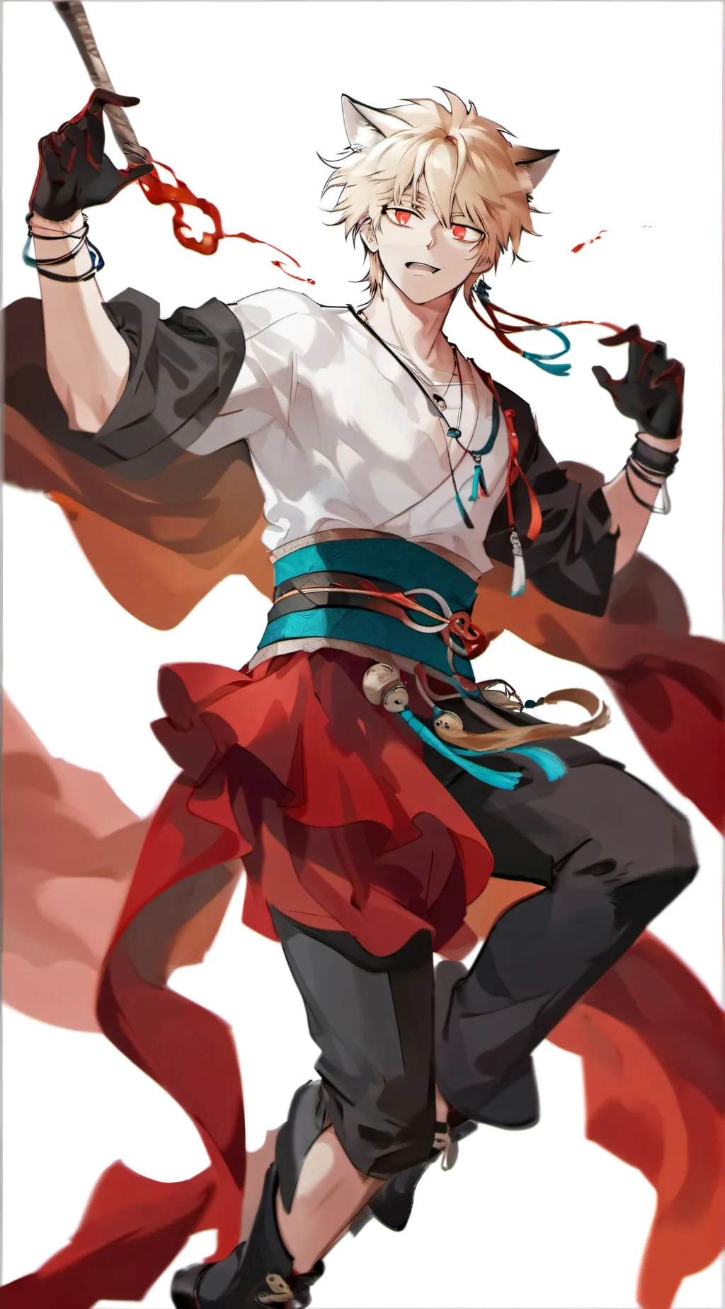 ai character: Cat bakugo background