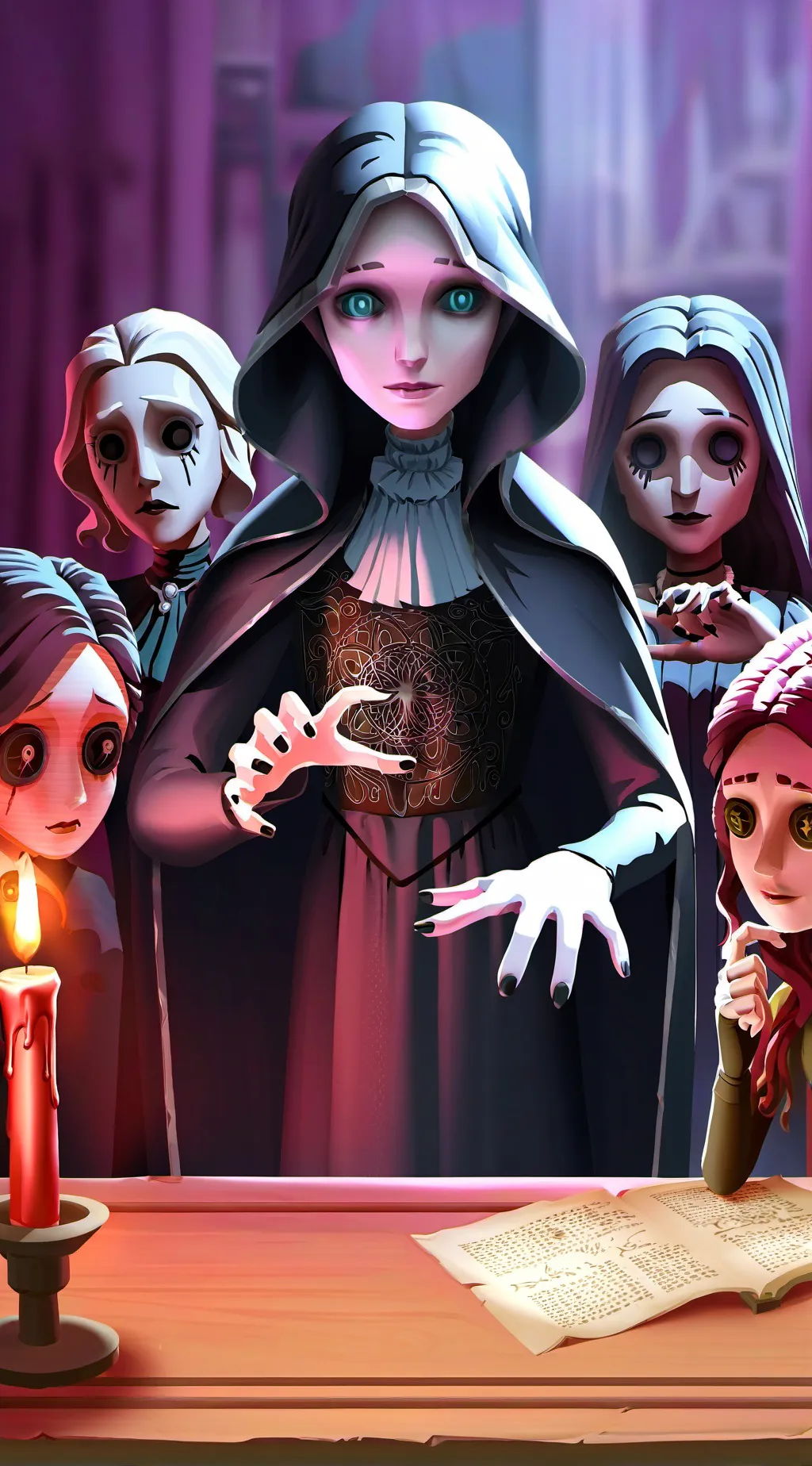 ai character: Ghost Malfoymanner background