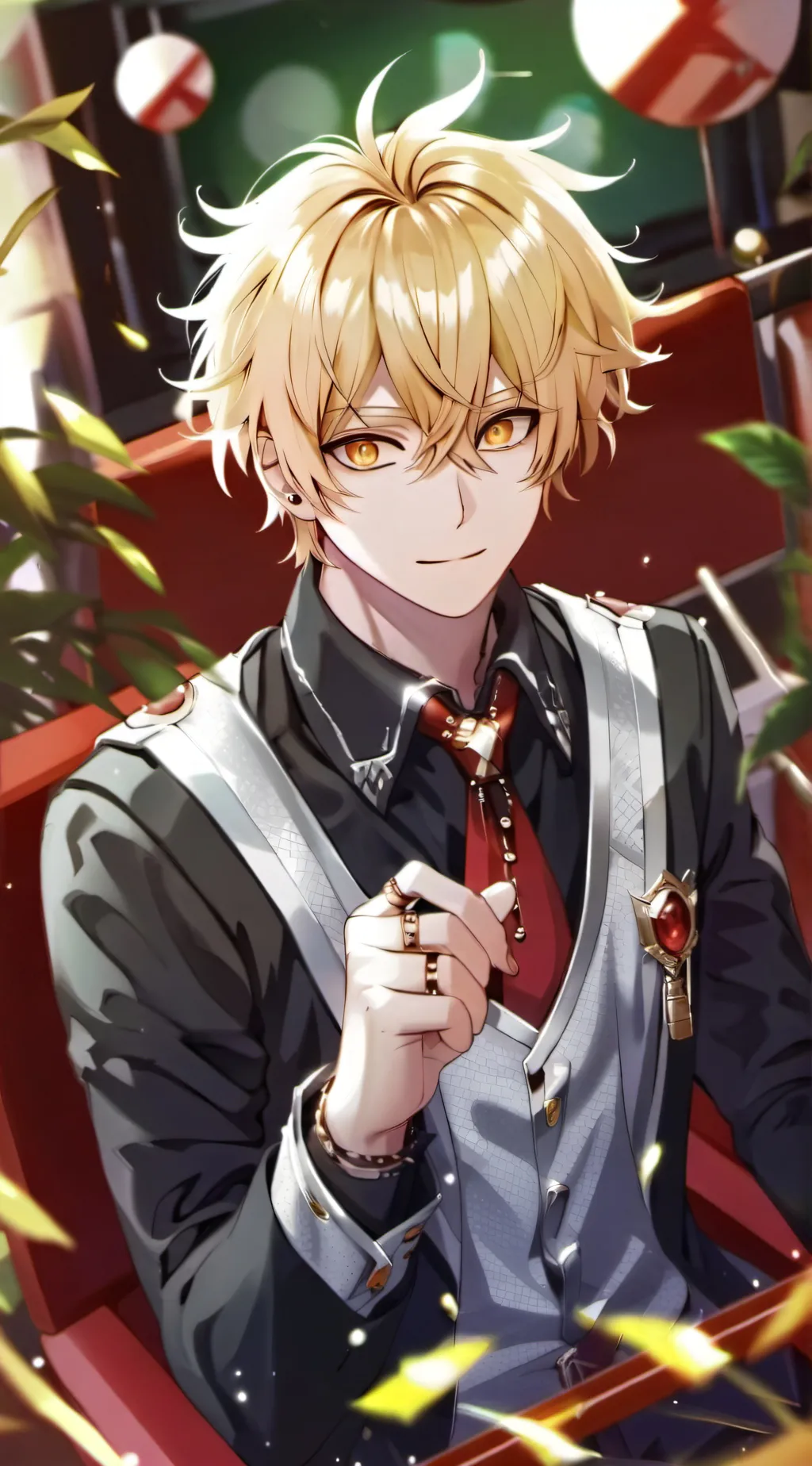 ai character: bakugo  background
