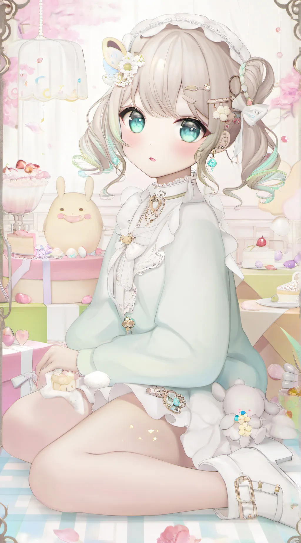 ai character: ¿KNY Pool Party¿` background