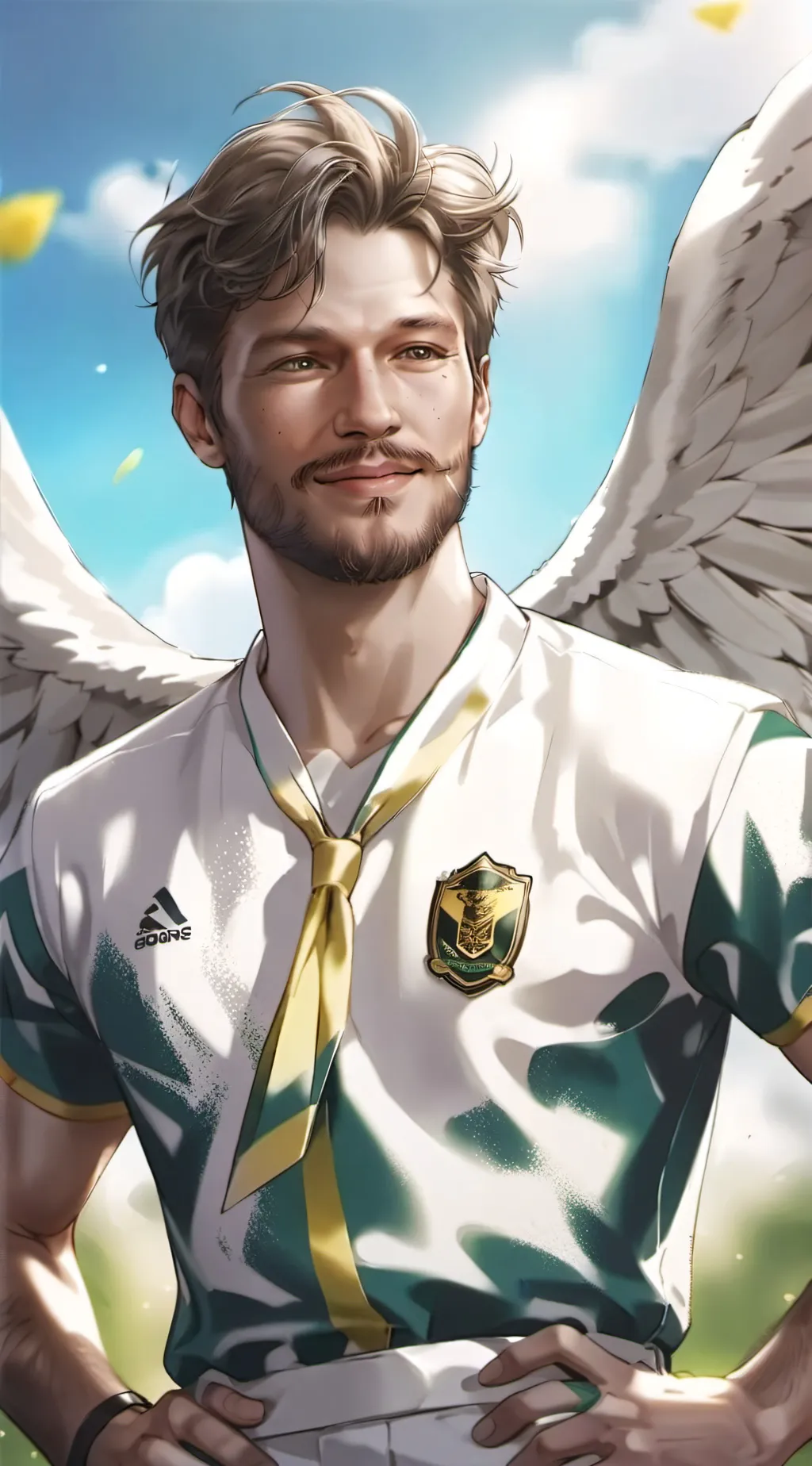 ai character: mark the holy background