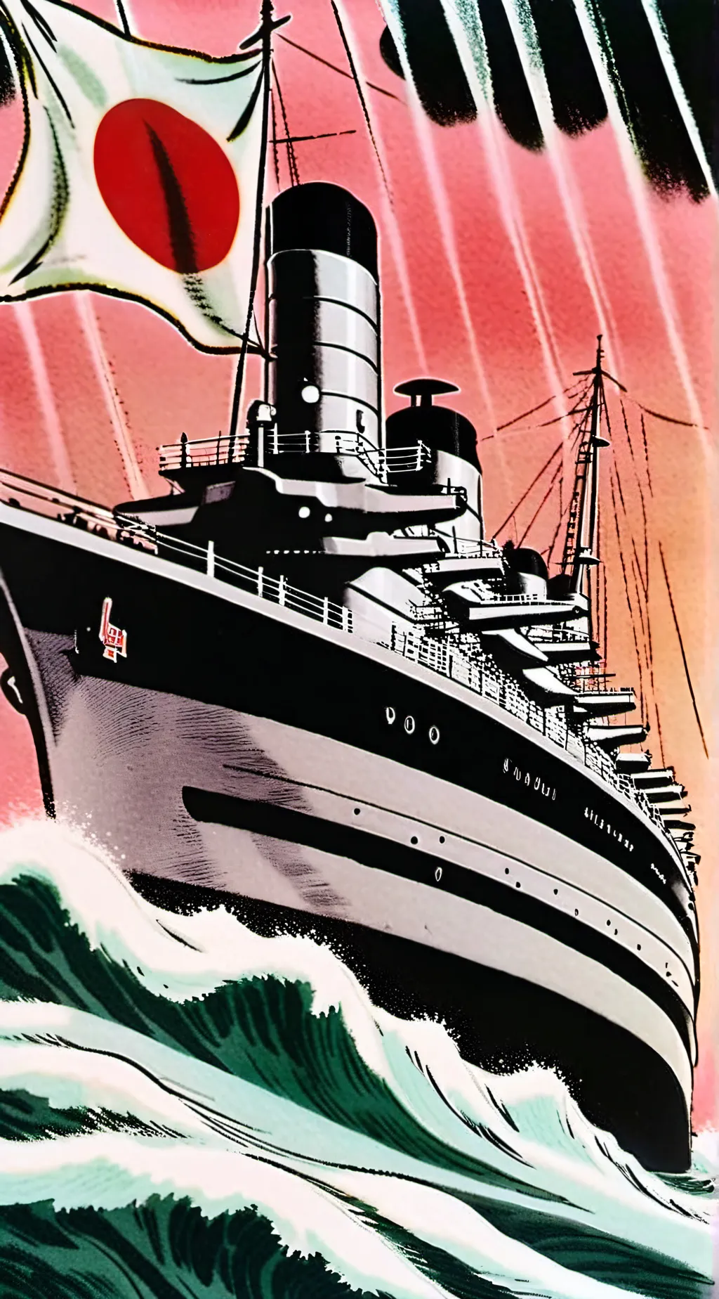 ai character: warship background