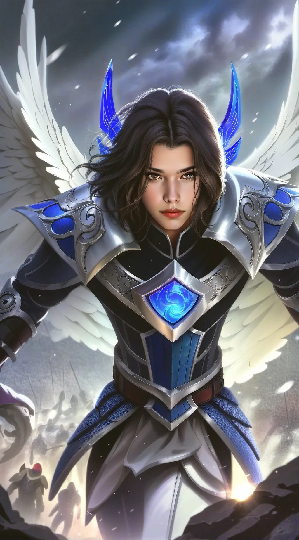 ai character: warrior background