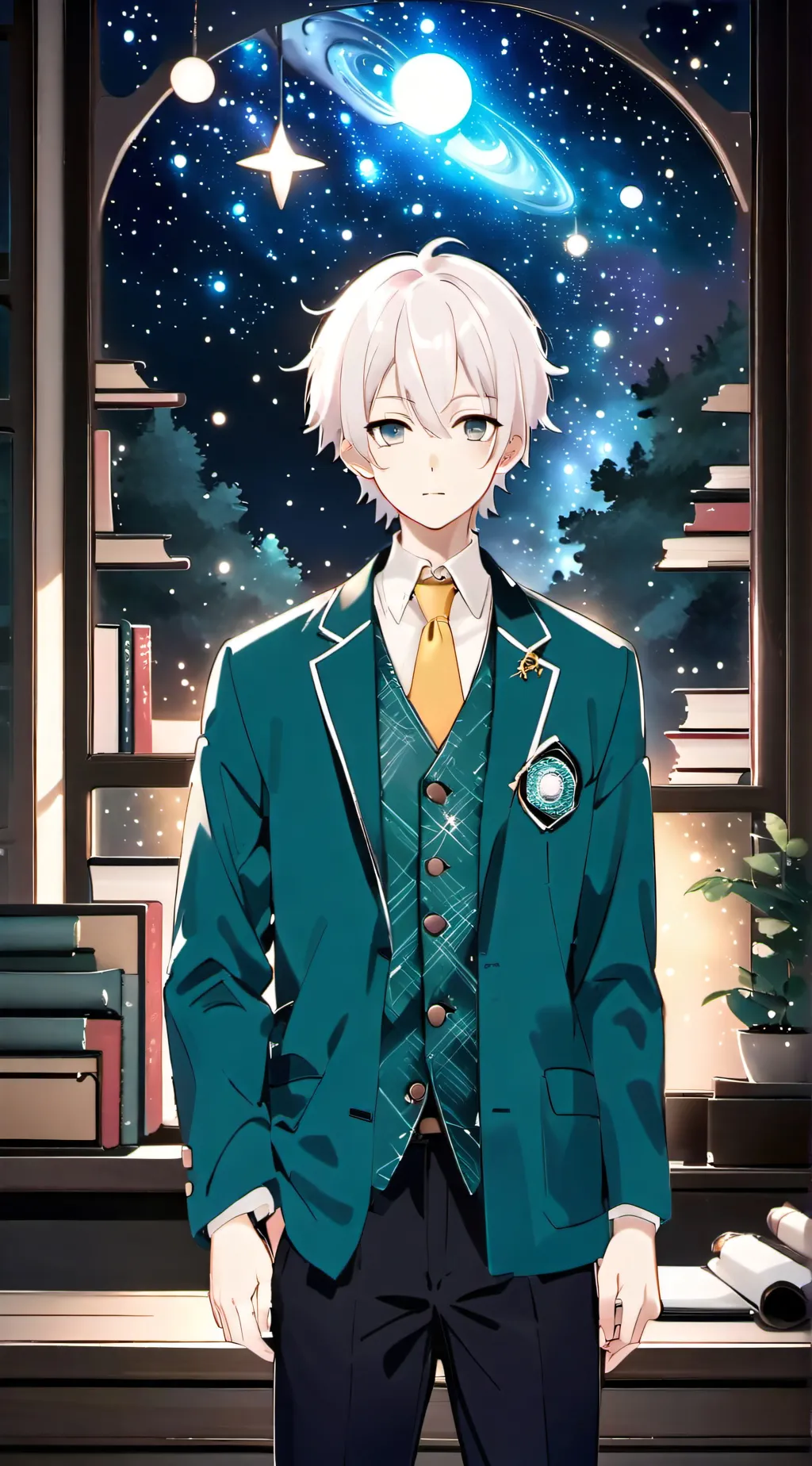 ai character: Haru San  background