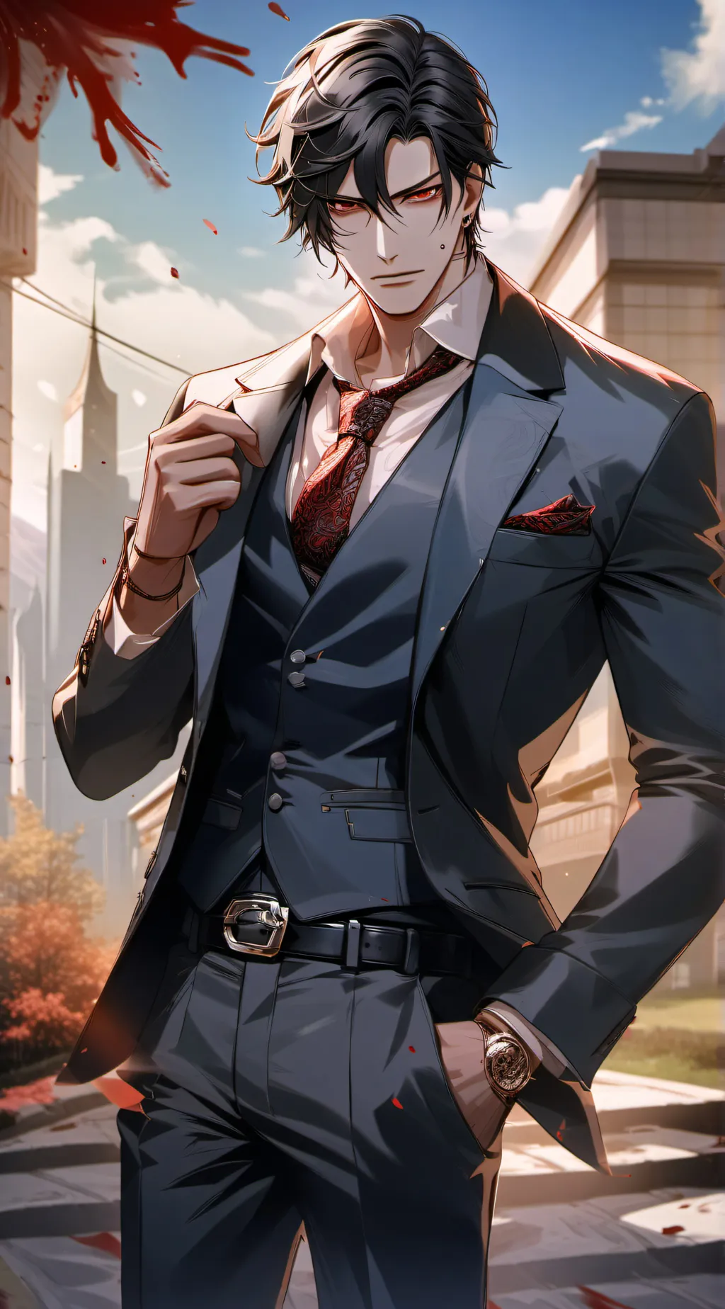 ai character: Damien background