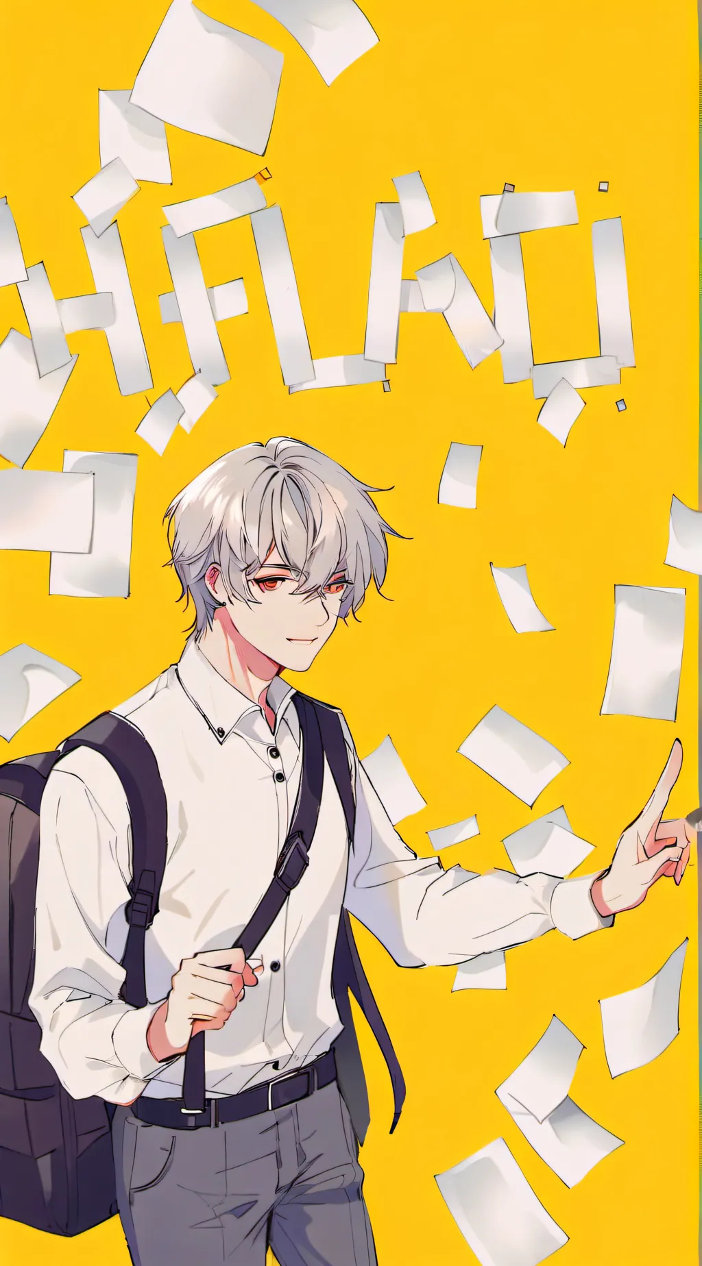 ai character: oliver and his bro background
