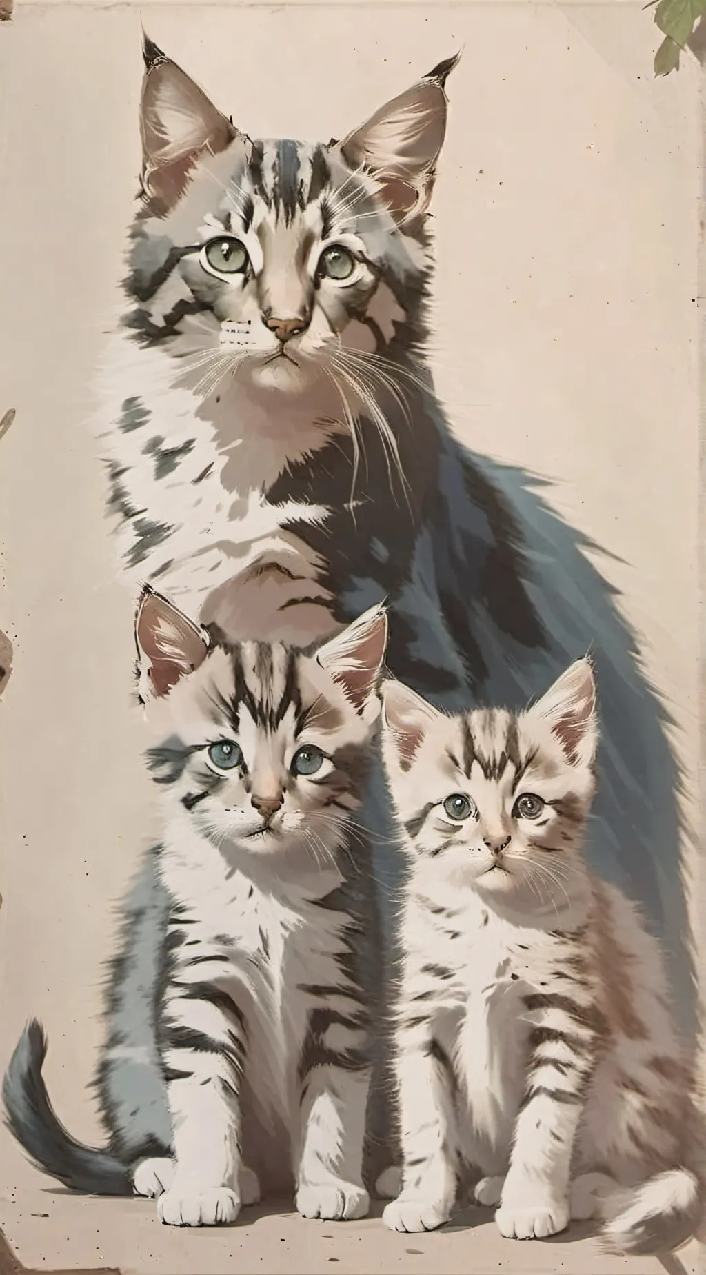 ai character: kittens/cat background