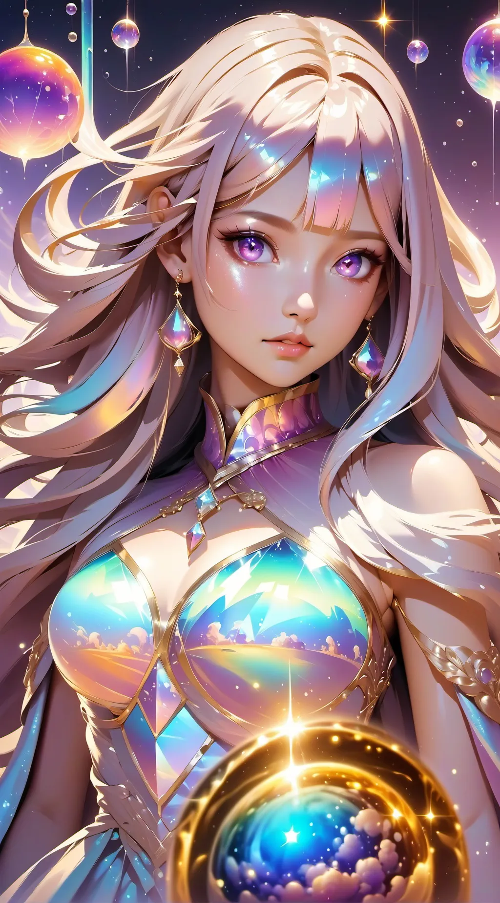 ai character: girl mind background