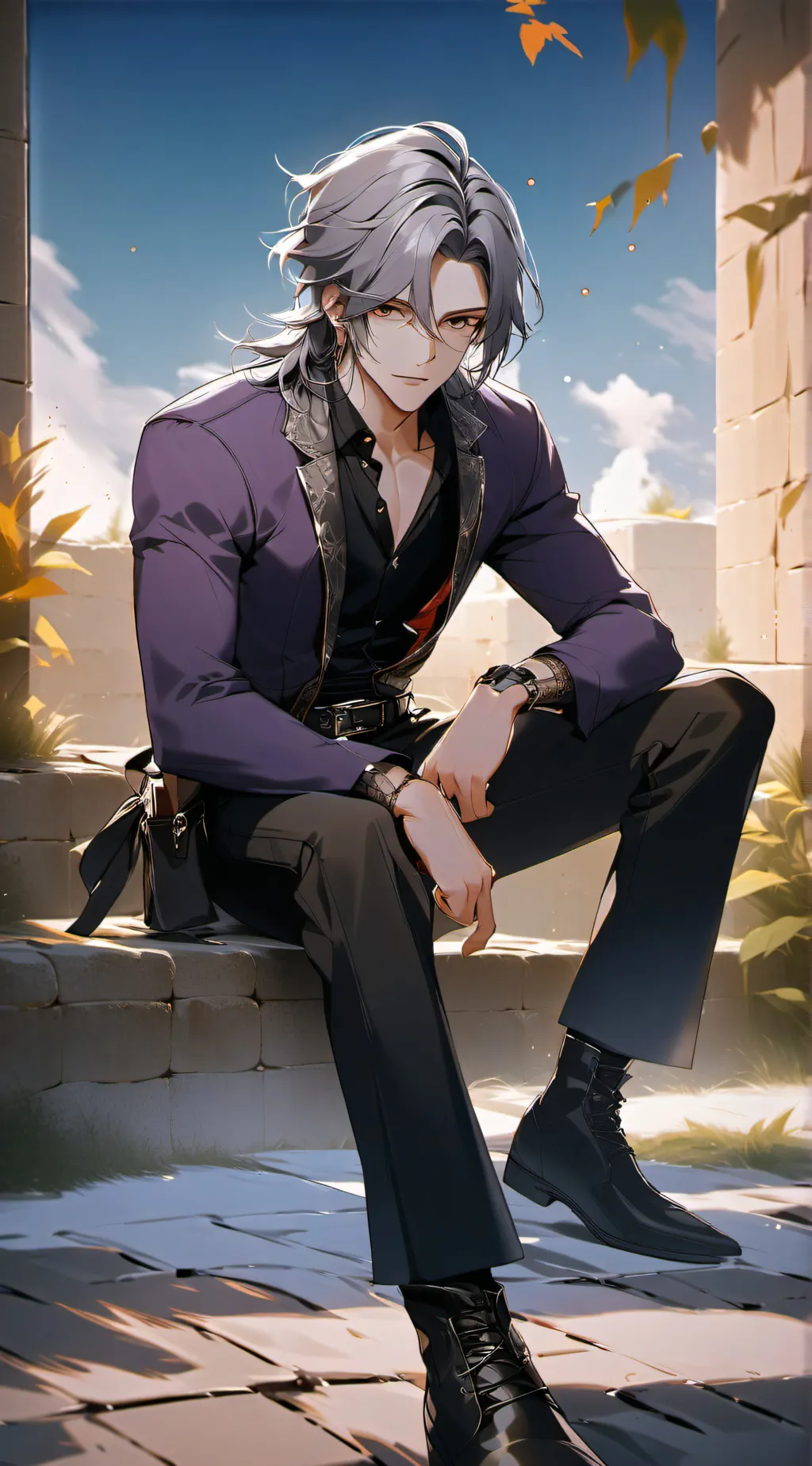 ai character: Mark background