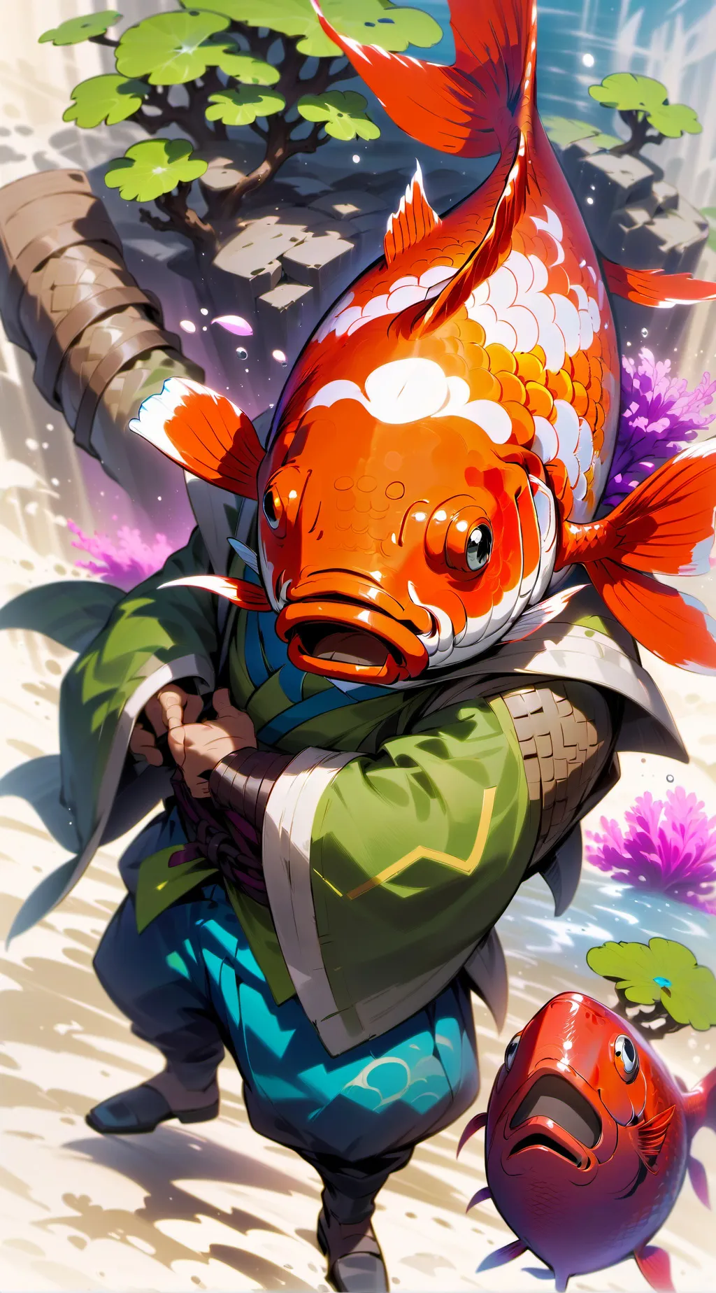 ai character: Mr Fish background