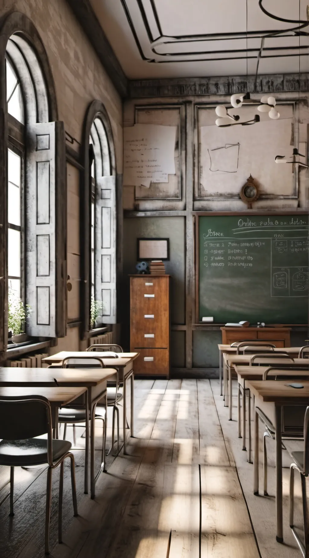ai character: School House. background