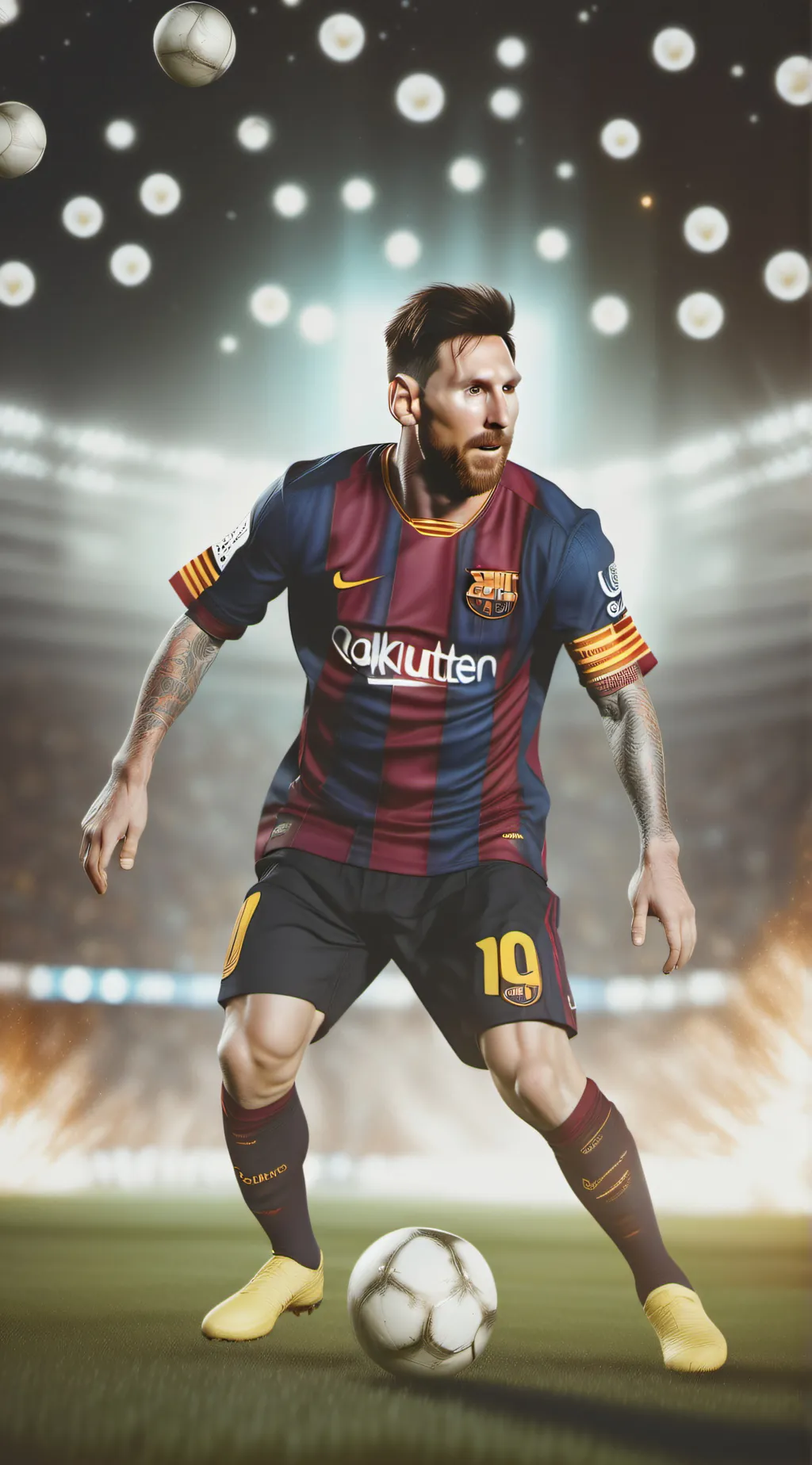 ai character: Messi ⚽️ background