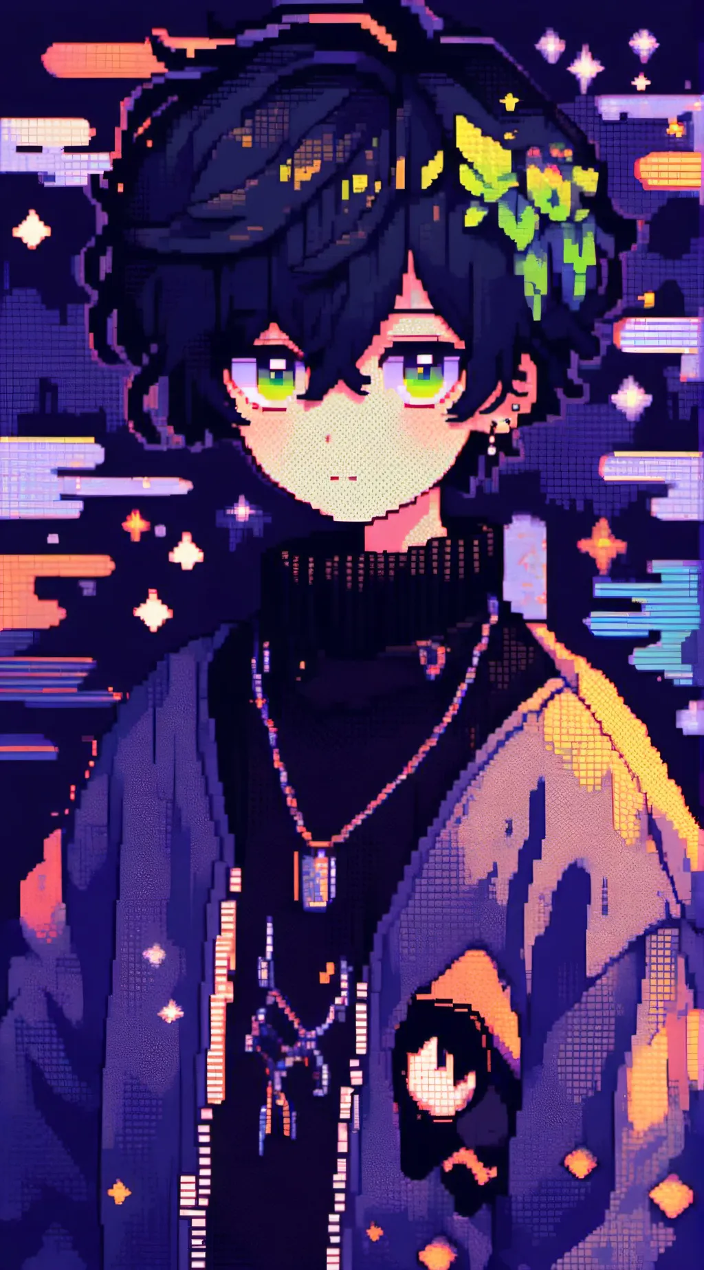 ai character: madddd background