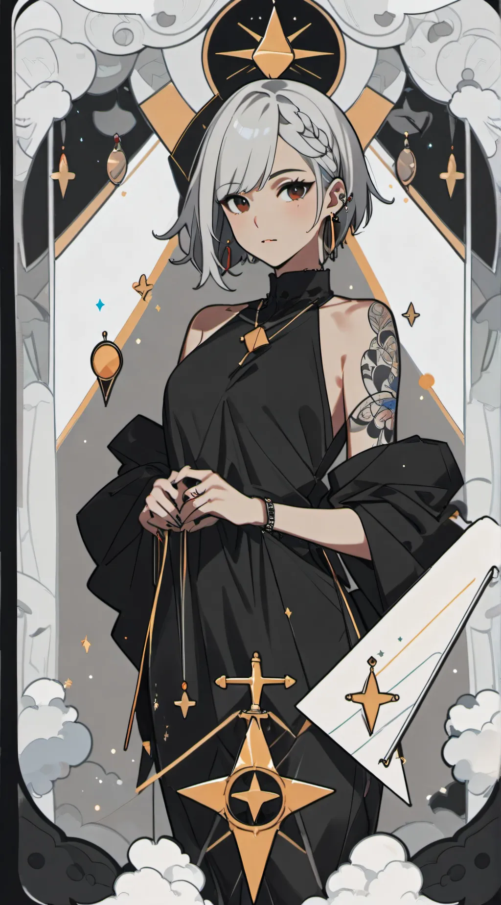 ai character: Winter background