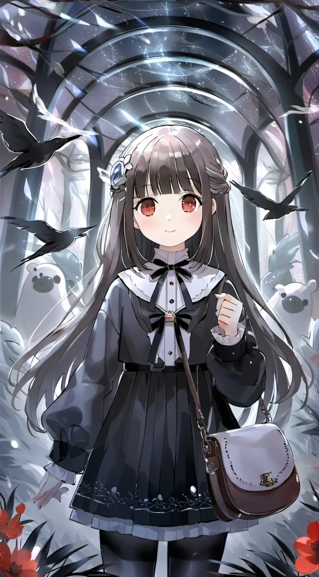 ai character: Hot springs ❤️ background