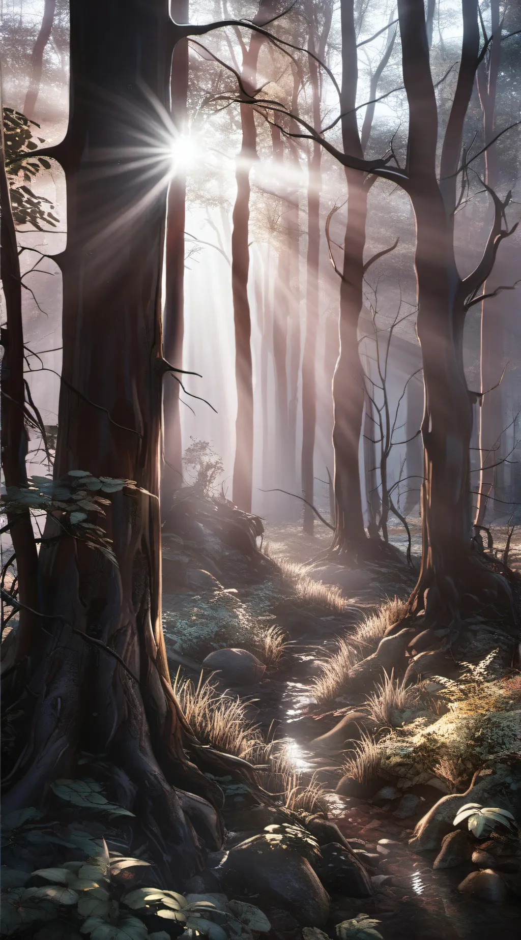 ai character: the forest background