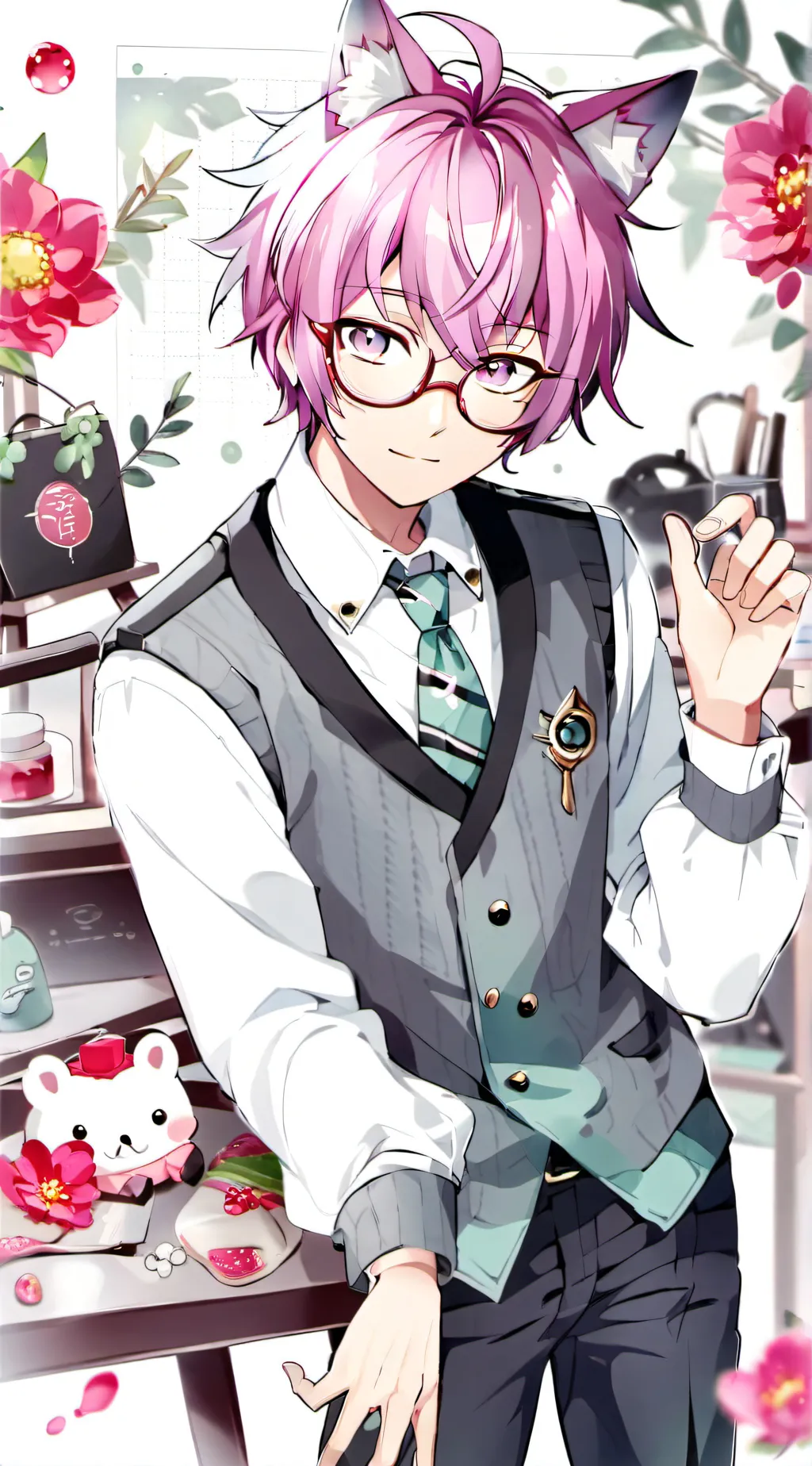 ai character: Leo background